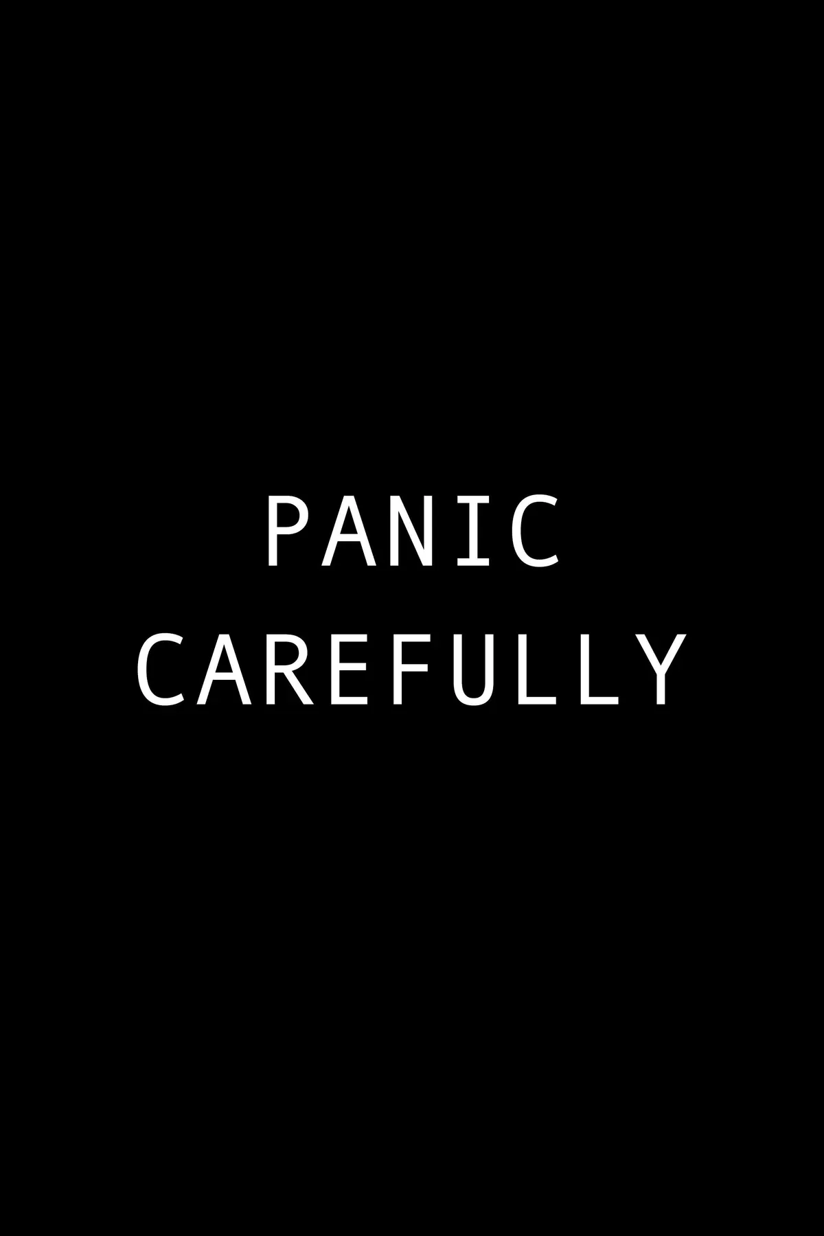Panic Carefully poster artwork